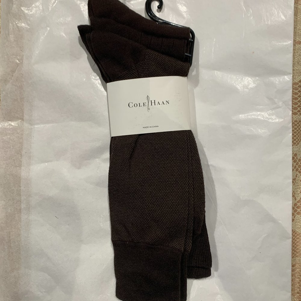ColeHaan Men's Elegant Socks 3 Pairs One Size Brand New
